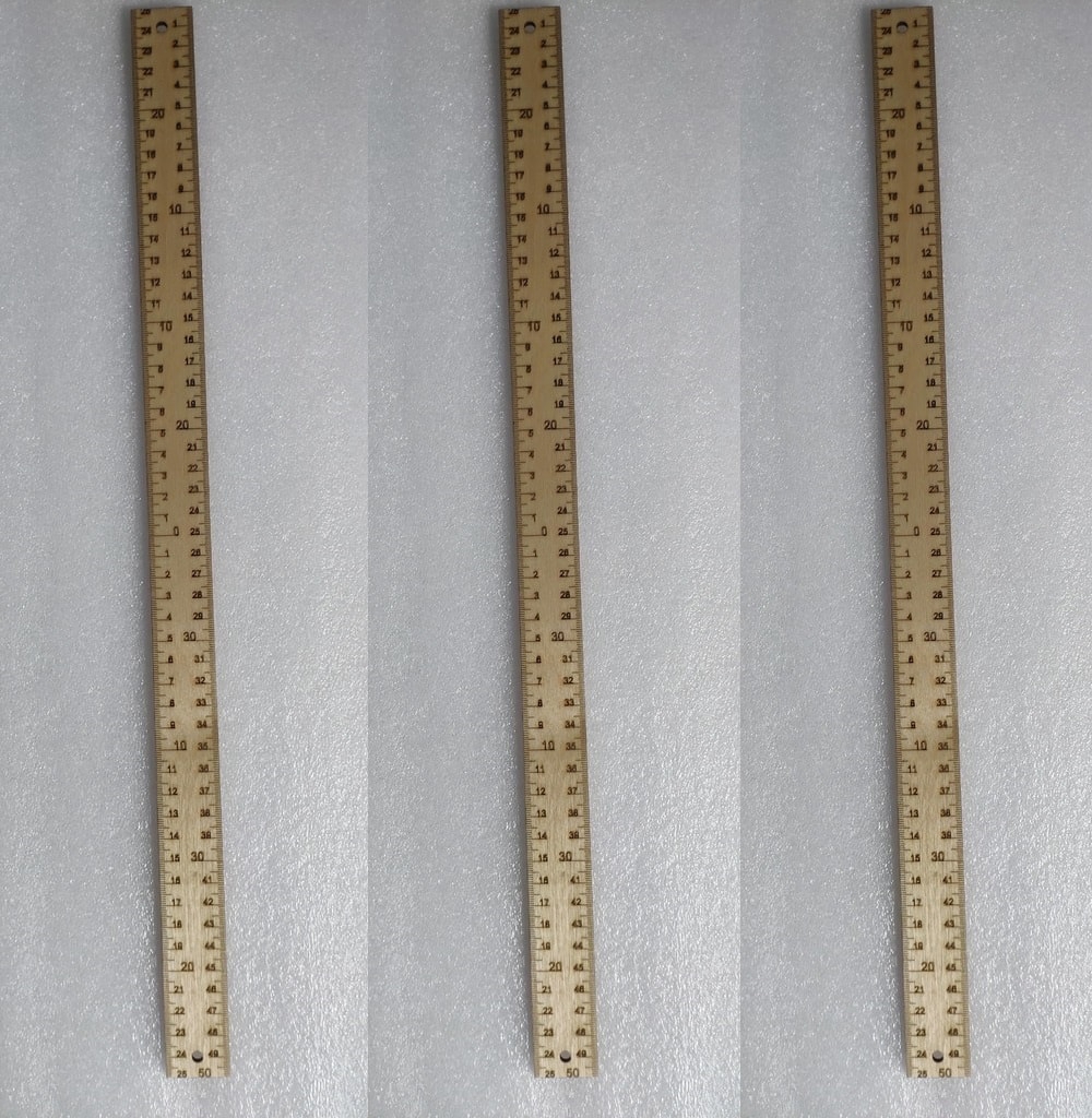 طرح خط کش متریک مناسب برای استفاده در دستگاه های cnc چوب و cnc لیزر - laser cut metric ruler dxf file