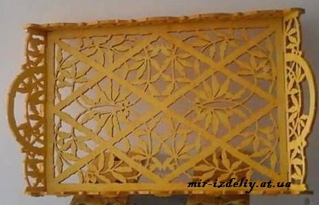 طرح سینی میوه تزئینی مناسب برای استفاده در دستگاه های cnc چوب و cnc لیزر - laser cut decorative fruit tray cdr file