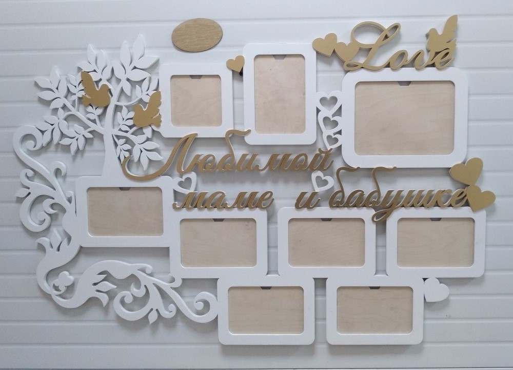 طرح قاب عکس تزئینی طرح گل مناسب برای استفاده در دستگاه های cnc چوب و cnc لیزر - laser cut decorative photo frames for wall decor cdr file