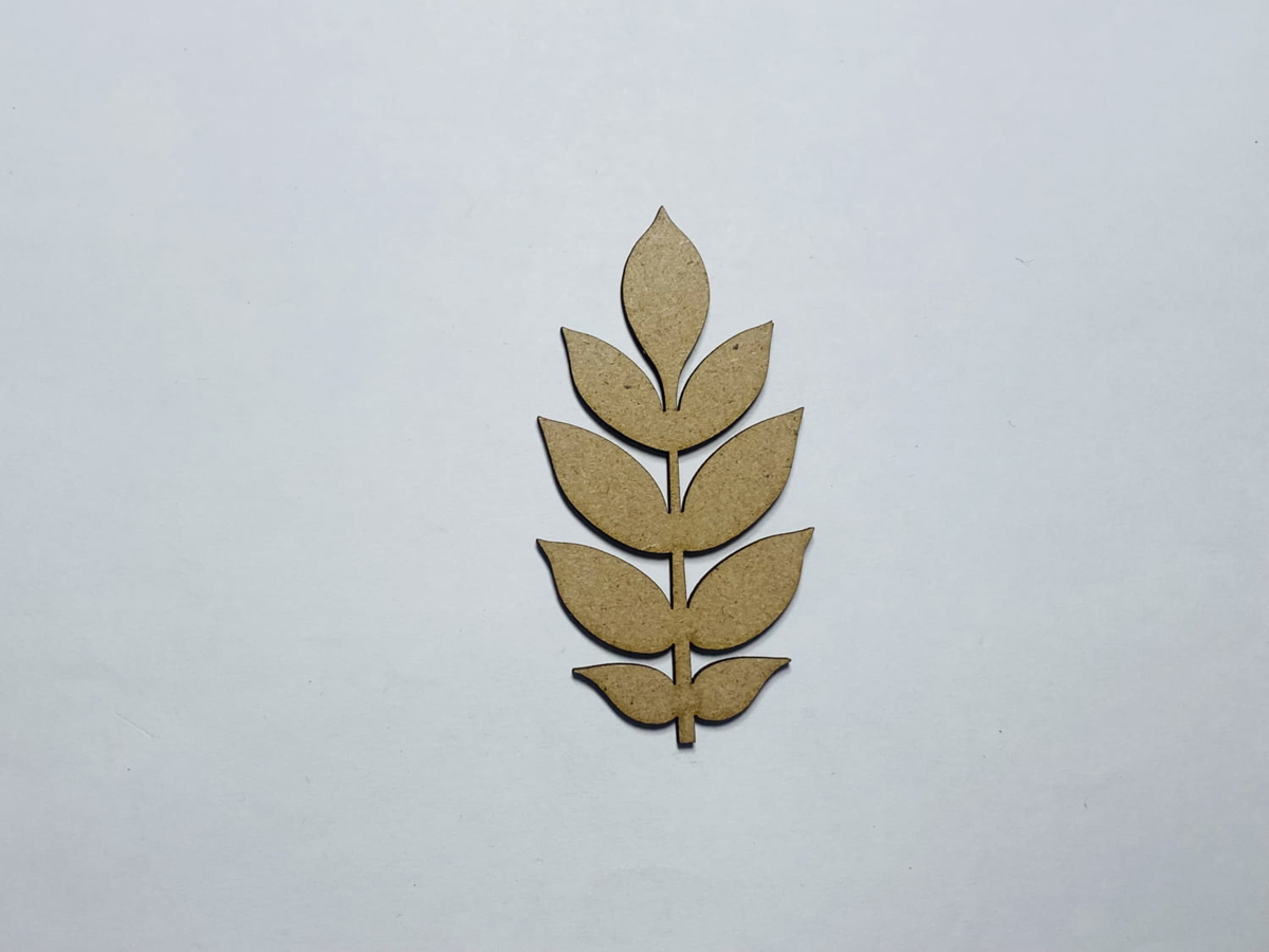 طرح چوب و برگ زبان گنجشک مناسب برای استفاده در دستگاه های cnc چوب و cnc لیزر - laser cut wood ash leaf craft shape cutout cdr file
