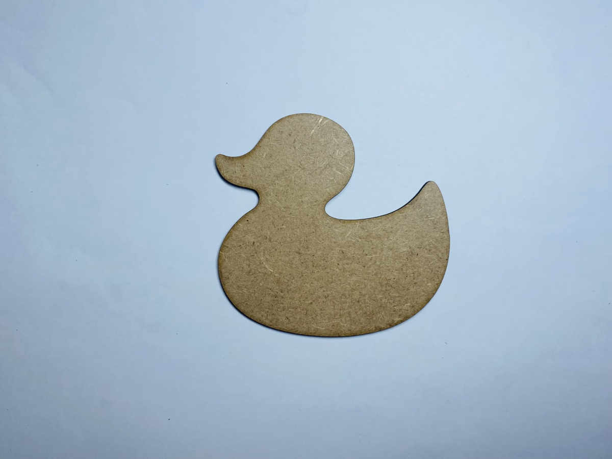 طرح خام طرح اردک لاستیکی مناسب برای استفاده در دستگاه های cnc چوب و cnc لیزر - laser cut rubber duck wood cutout shape blank cdr file