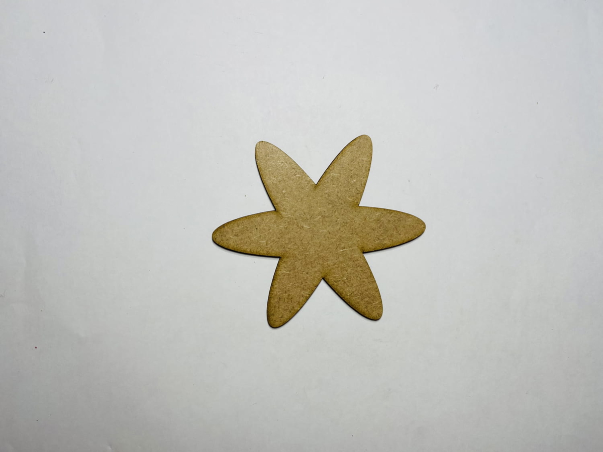 طرح چوب ناتمام به شکل ستاره مناسب برای استفاده در دستگاه های cnc چوب و cnc لیزر - laser cut unfinished wood asterisk shape craft cdr file