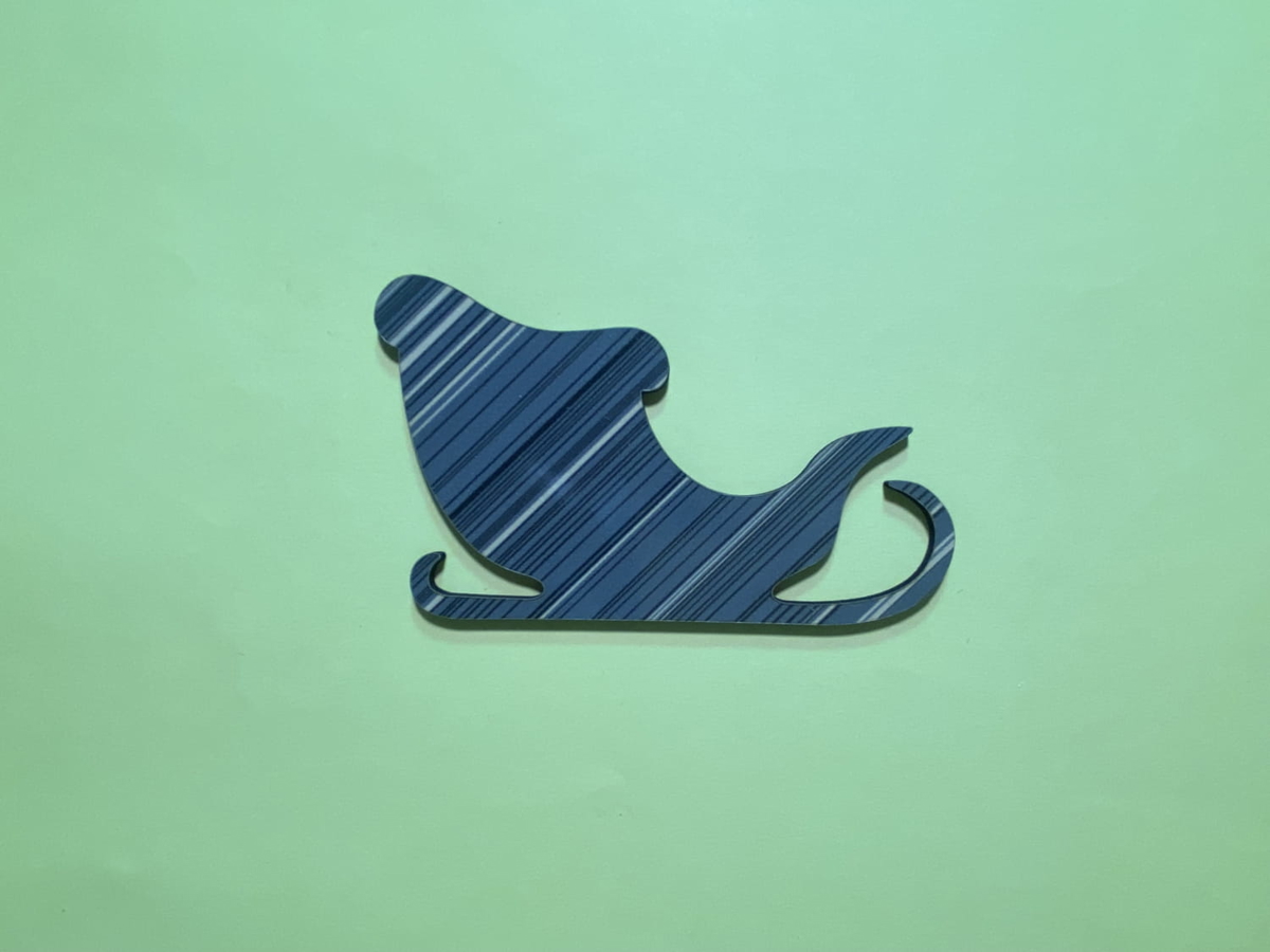 طرح سورتمه بابانوئل طرح چوبی ناتمام برای دکوراسیون کریسمس مناسب برای استفاده در دستگاه های cnc چوب و cnc لیزر - laser cut santa sleigh cutout unfinished wood holiday decor christmas cdr file