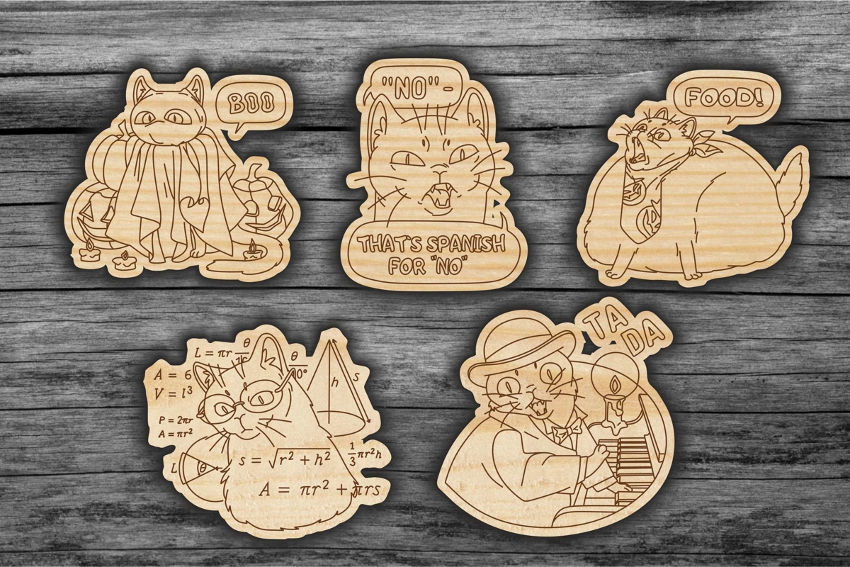 طرح مدال و تگ هدیه مناسب برای استفاده در دستگاه های cnc چوب و cnc لیزر - laser cut badges gifts decor tags cdr file