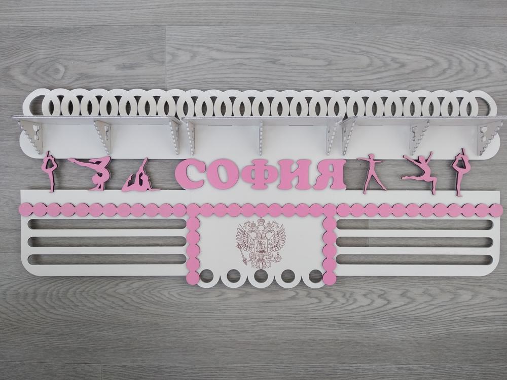 طرح سه بعدی با ضخامت 2 میلی‌متر برای قفسه آویز مدال مناسب برای استفاده در دستگاه های cnc چوب و cnc لیزر - laser cut medal hanger shelf 3 2 mm cdr file