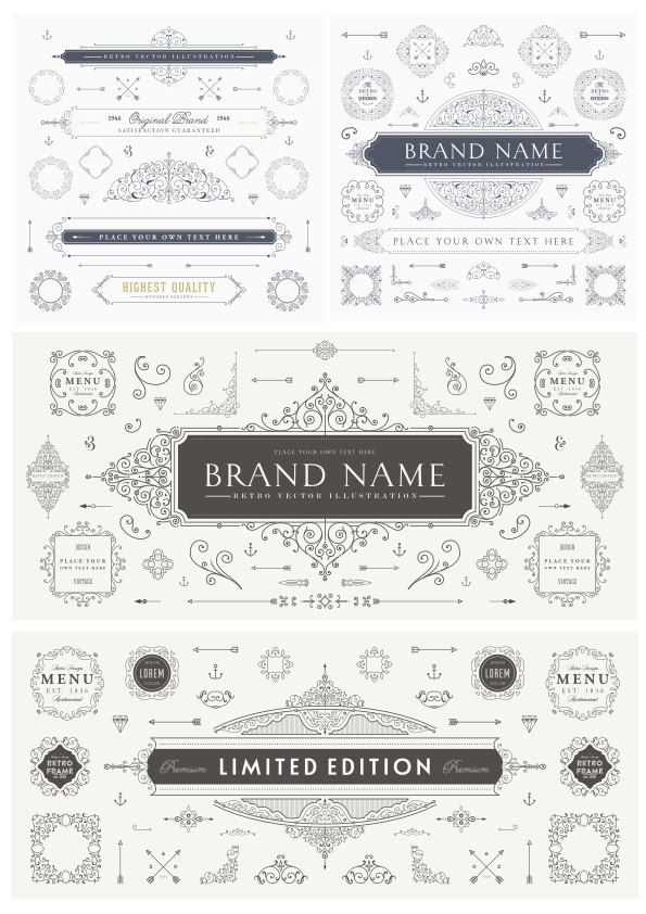 طرح المان دکوراتیو مناسب برای استفاده در دستگاه های cnc چوب و cnc لیزر - decor element cdr file