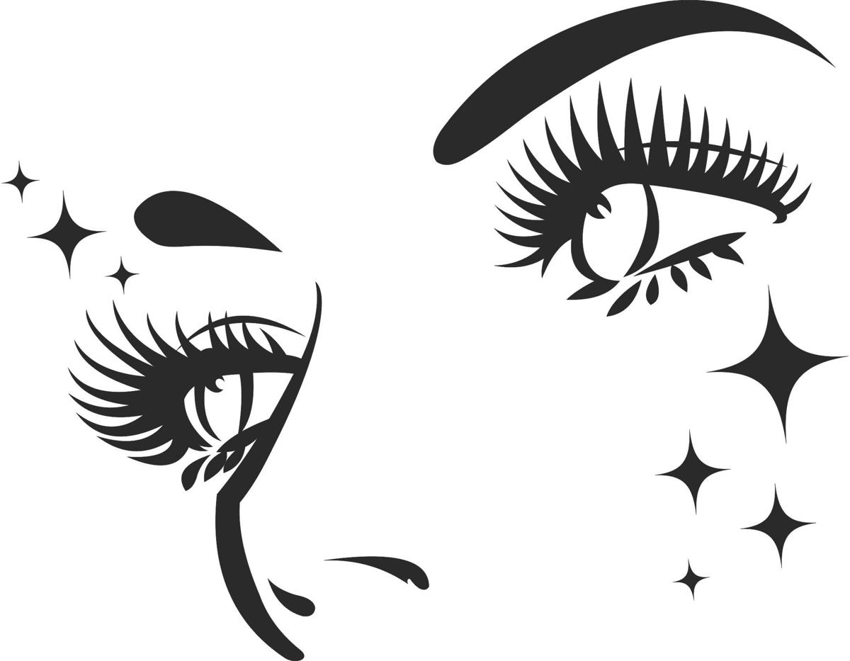 طرح چهره زن و مرد مناسب برای استفاده در دستگاه های cnc چوب و cnc لیزر - girl woman face cdr file