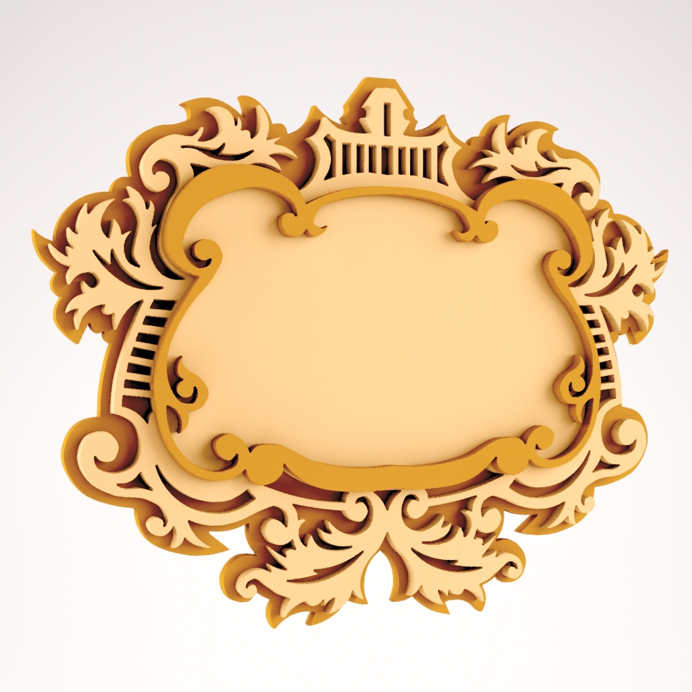 طرح قاب آینه چوبی مناسب برای استفاده در دستگاه های cnc چوب و cnc لیزر - wooden mirror frame dxf file