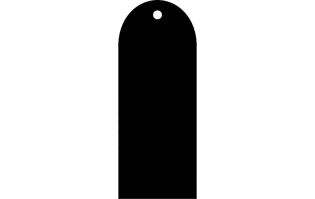 طرح بوکمارک منحنی مناسب برای استفاده در دستگاه های cnc چوب و cnc لیزر - curved bookmark dxf file