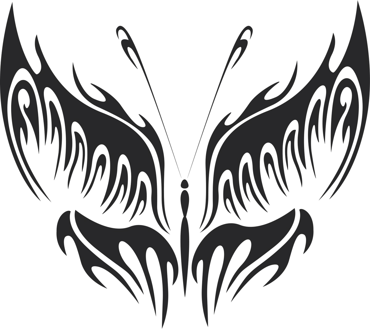 طرح وکتور پروانه شماره 016 مناسب برای استفاده در دستگاه های cnc چوب و cnc لیزر - butterfly vector art 016 cdr file