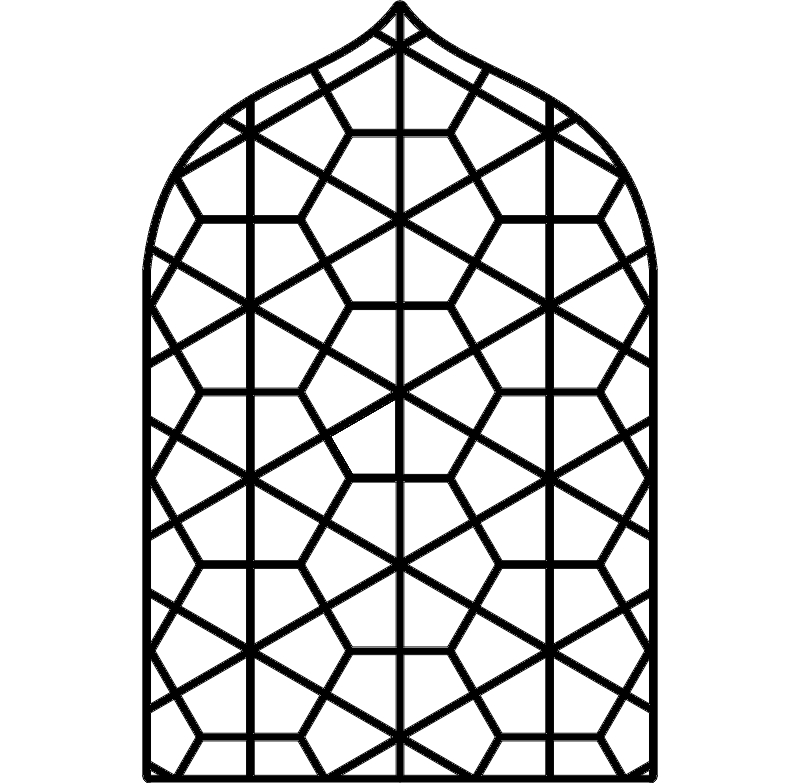 طرح پتک پنس مناسب برای استفاده در دستگاه های cnc چوب و cnc لیزر - petek pencere dxf file