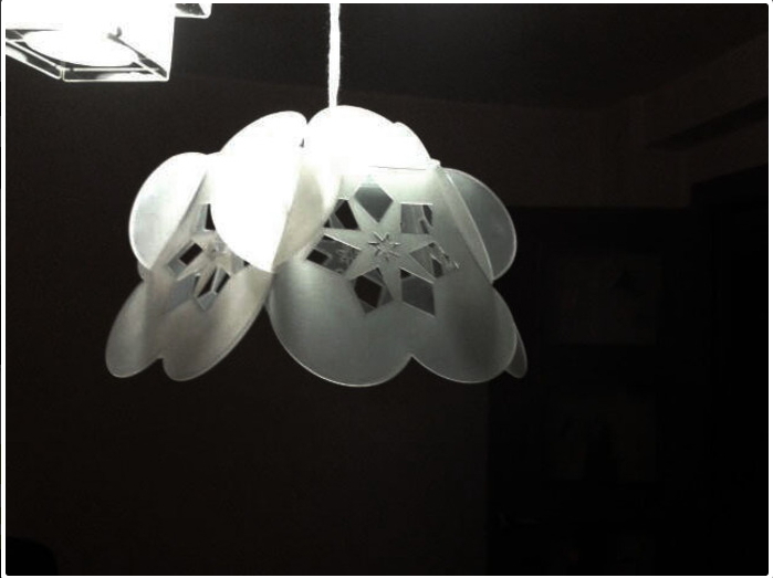 طرح چراغ گل مناسب برای استفاده در دستگاه های cnc چوب و cnc لیزر - flower lamp dxf file