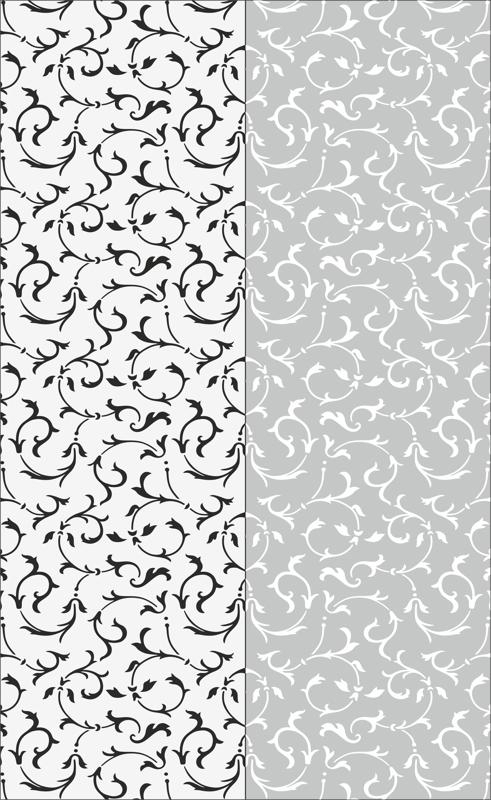 طرح گل بدون درز سندبلاست مناسب برای استفاده در دستگاه های cnc چوب و cnc لیزر - floral seamless sandblast pattern cdr file