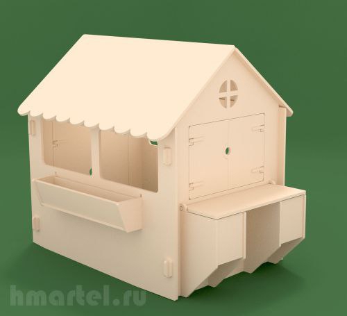 طرح خانه چادری (CDR) مناسب برای استفاده در دستگاه های cnc چوب و cnc لیزر - house tenta laser cut cdr file