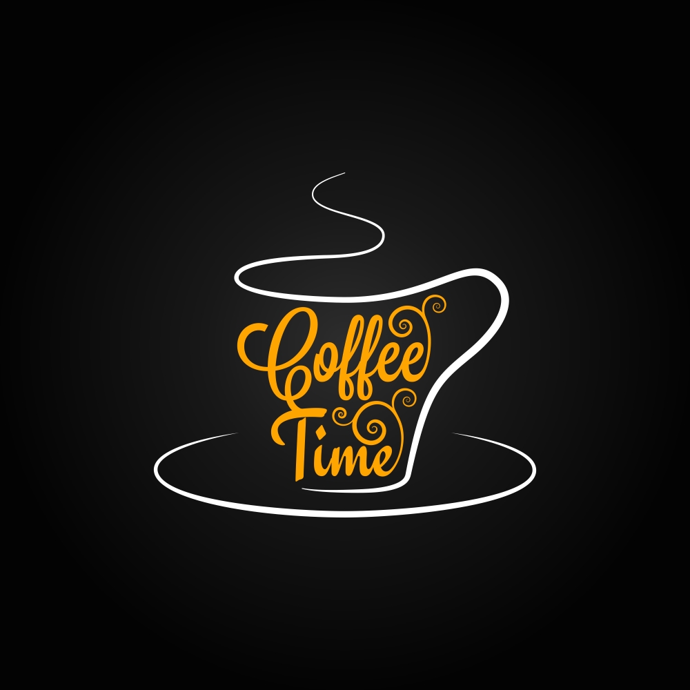 طرح لوگوی کافه مناسب برای استفاده در دستگاه های cnc چوب و cnc لیزر - cafe logo cdr file