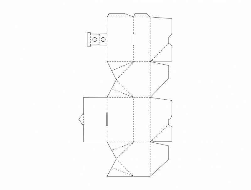 طرح وکتور طرح جعبه مقوایی مناسب برای استفاده در دستگاه های cnc چوب و cnc لیزر - cardboard boxes vector template dxf file