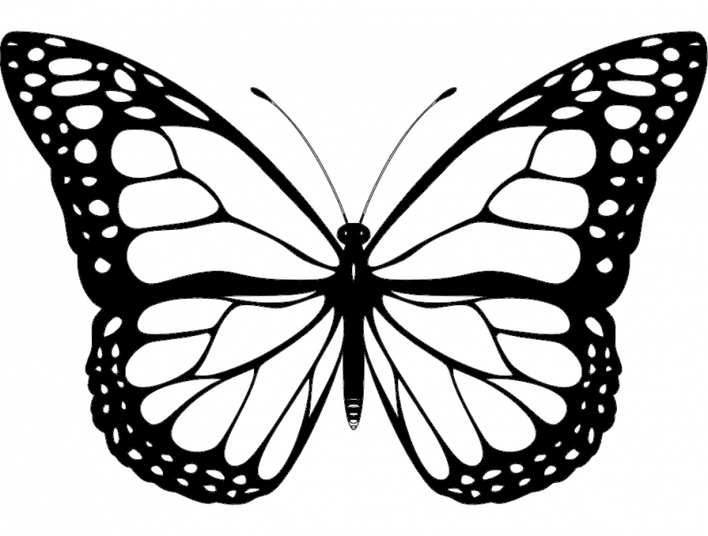 طرح پروانه مناسب برای استفاده در دستگاه های cnc چوب و cnc لیزر - butterfly design dxf file