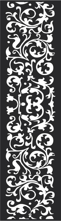 طرح گل فانتزی بدون درز مناسب برای استفاده در دستگاه های cnc چوب و cnc لیزر - seamless fancy floral pattern cdr file