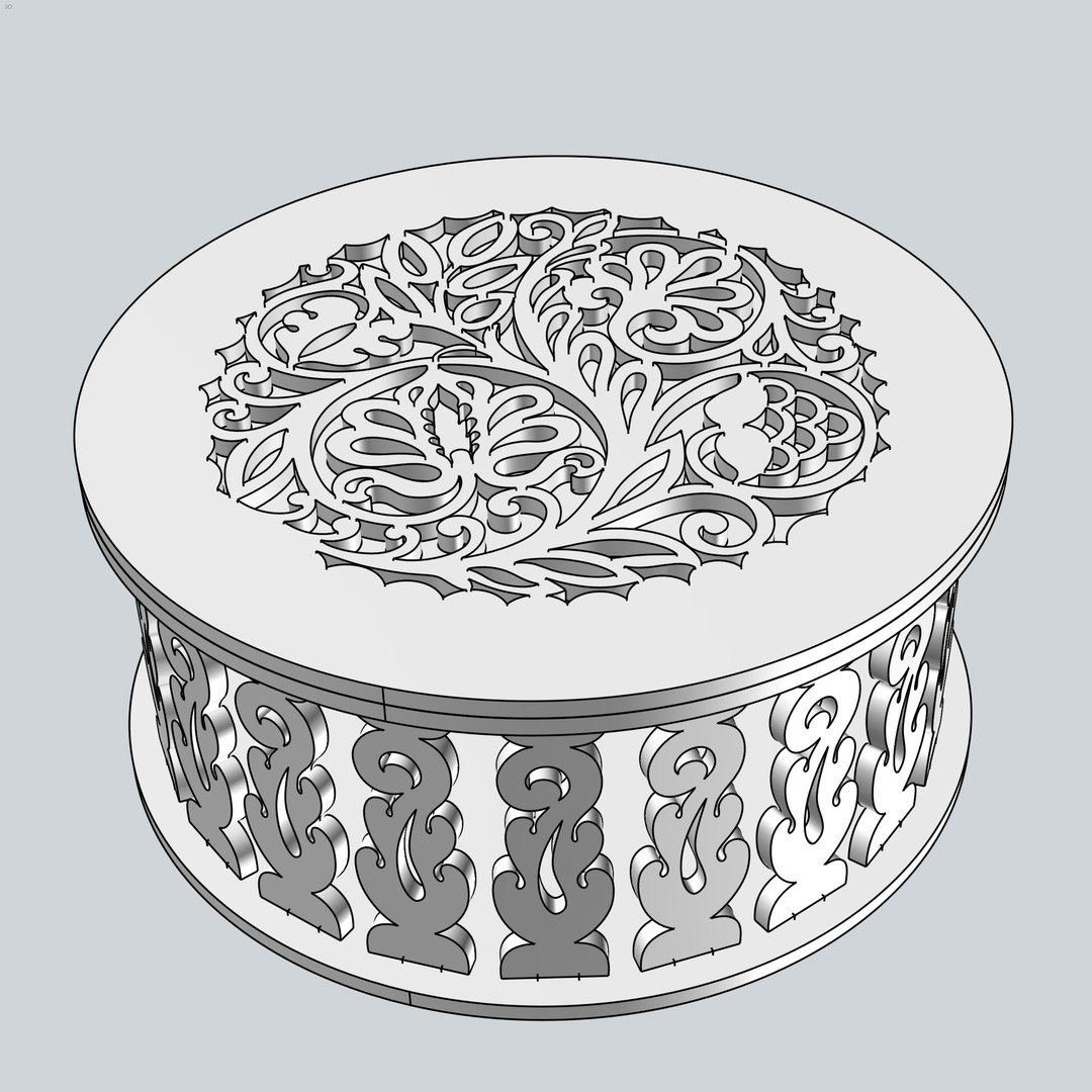 طرح نیتوچنیزا مناسب برای استفاده در دستگاه های cnc چوب و cnc لیزر - nitochniza dxf file