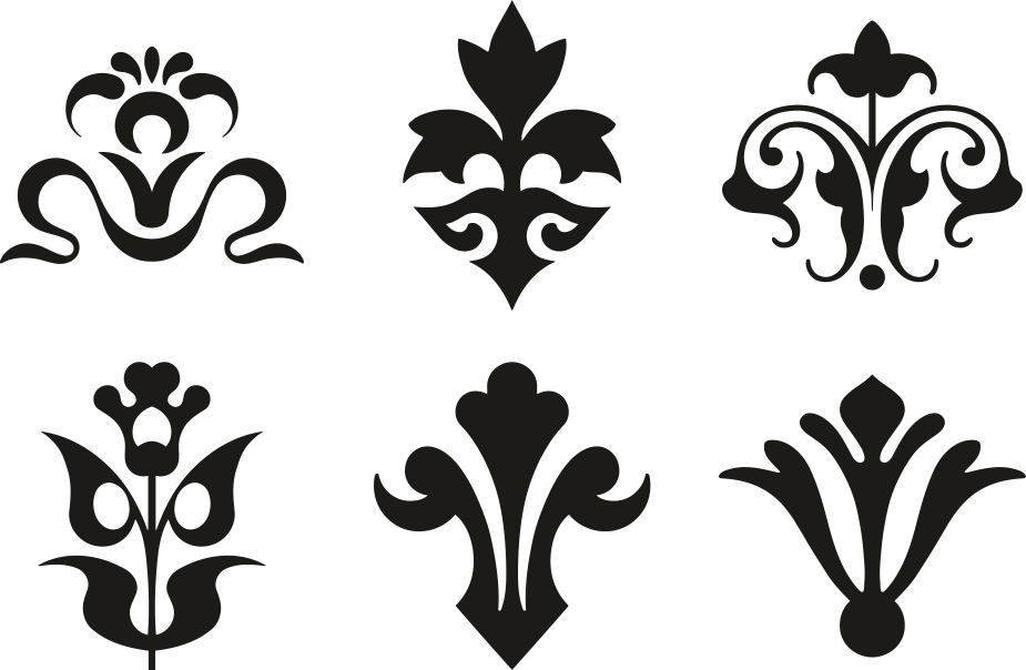طرح وکتور تزئینات قدیمی مناسب برای استفاده در دستگاه های cnc چوب و cnc لیزر - vintage ornament vectors cdr file