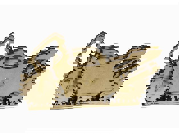 طرح پازل سه بعدی چوبی موتورسیکلت با مناسب برای استفاده در دستگاه های cnc چوب و cnc لیزر - laser cut 3d wooden motorcycle puzzle