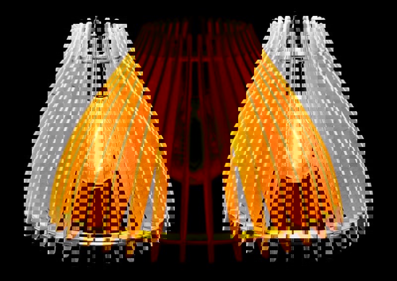 طرح لامپ آویز تخته سه لا مناسب برای استفاده در دستگاه های cnc چوب و cnc لیزر - laser cut plywood pendant lamp