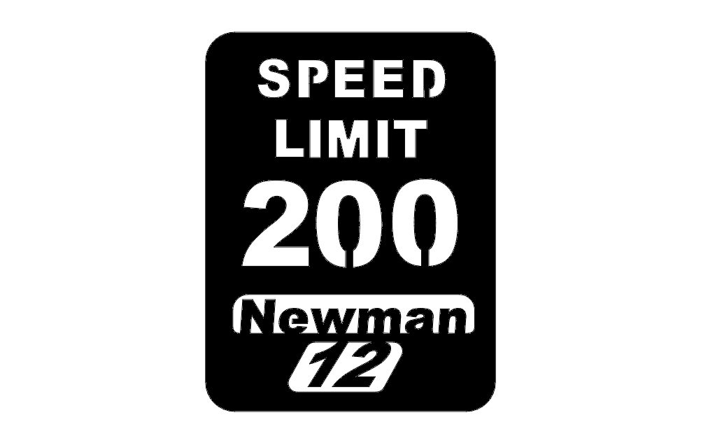 طرح تابلوی محدودیت سرعت مناسب برای استفاده در دستگاه های cnc چوب و cnc لیزر - speed limit sign dxf file