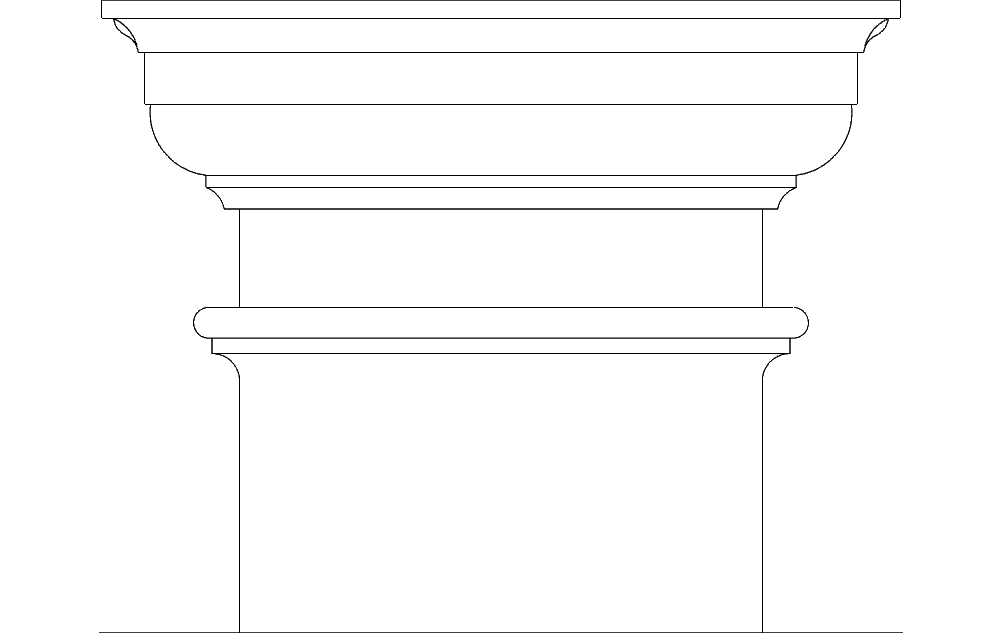 طرح ستون معماری مناسب برای استفاده در دستگاه های cnc چوب و cnc لیزر - architecture pillar dxf file
