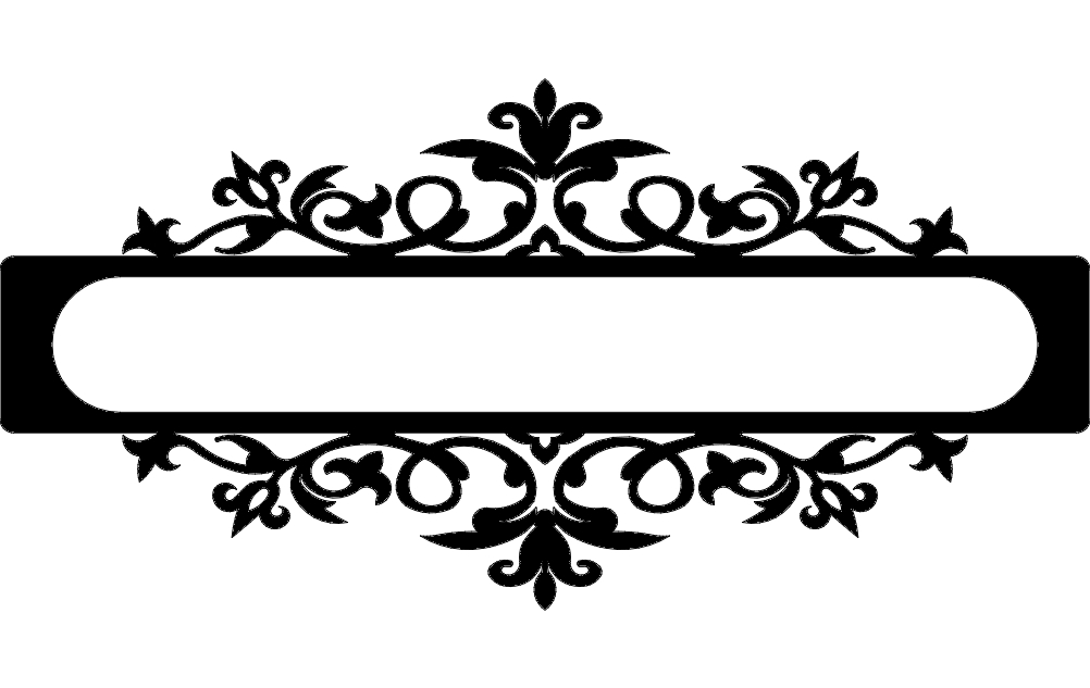 طرح طومار گل مناسب برای استفاده در دستگاه های cnc چوب و cnc لیزر - flower scroll dxf file