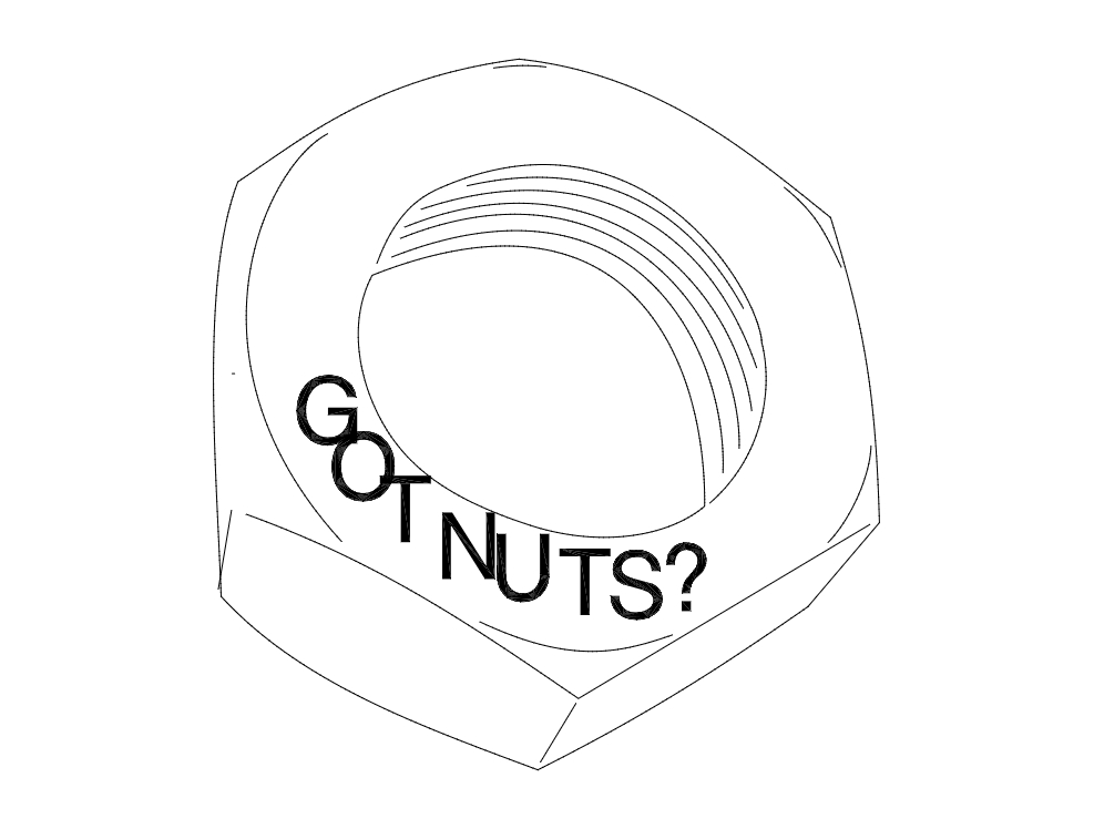 طرح مهره مناسب برای استفاده در دستگاه های cnc چوب و cnc لیزر - nut dxf file