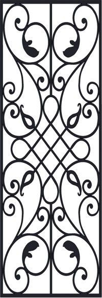 طرح اتو ویکتوریایی مناسب برای استفاده در دستگاه های cnc چوب و cnc لیزر - victorian iron pattern dxf file
