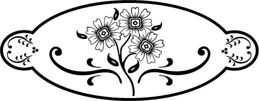 طرح فایل لایه باز طرح گل بیضی شکل مناسب برای استفاده در دستگاه های cnc چوب و cnc لیزر - oval flower design eps file