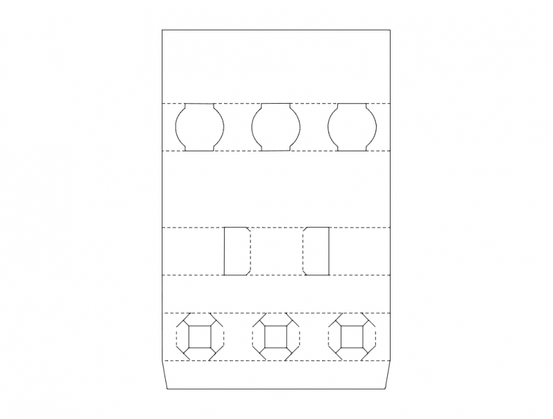 طرح جعبه بسته بندی مناسب برای استفاده در دستگاه های cnc چوب و cnc لیزر - packing box design dxf file
