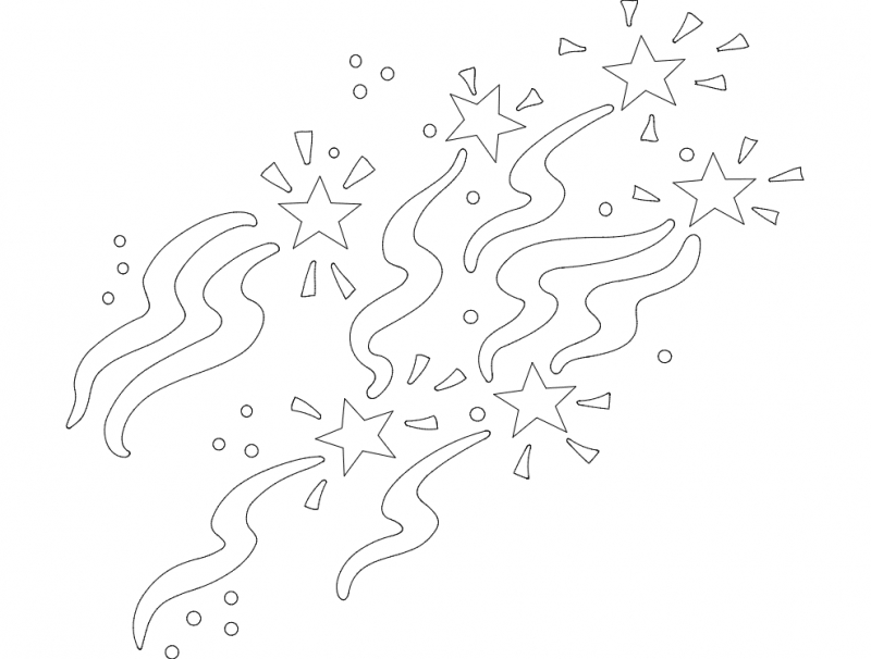 طرح مربوط به جشن شماره ۶ مناسب برای استفاده در دستگاه های cnc چوب و cnc لیزر - festive stuff 6 dxf file