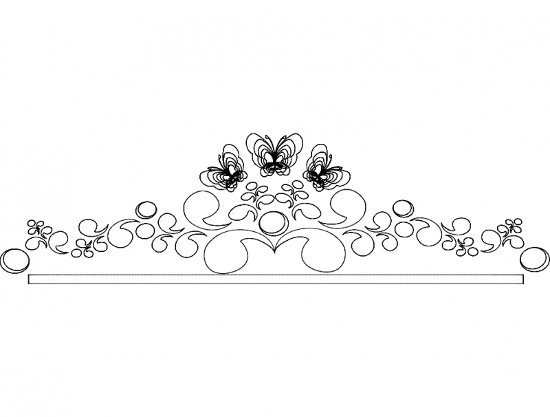 طرح پروانه مناسب برای استفاده در دستگاه های cnc چوب و cnc لیزر - butterfly design dxf file
