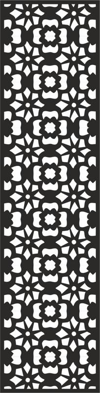 طرح حکاکی گل مناسب برای استفاده در دستگاه های cnc چوب و cnc لیزر - flower carving pattern cdr file
