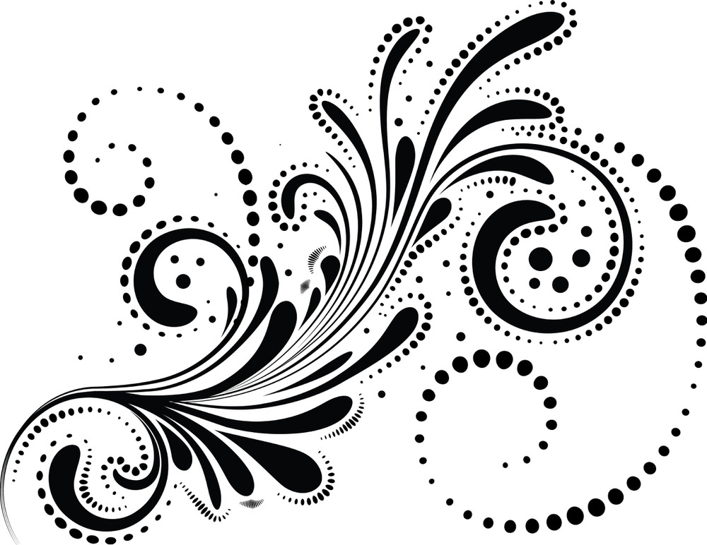 طرح المان طراحی چرخش آبستره مناسب برای استفاده در دستگاه های cnc چوب و cnc لیزر - abstract swirl design element eps file