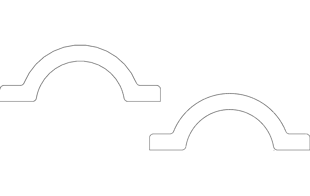 طرح گیره نصب روتر ۲ ۷۵ مناسب برای استفاده در دستگاه های cnc چوب و cnc لیزر - 2 75 router mount clamp dxf file