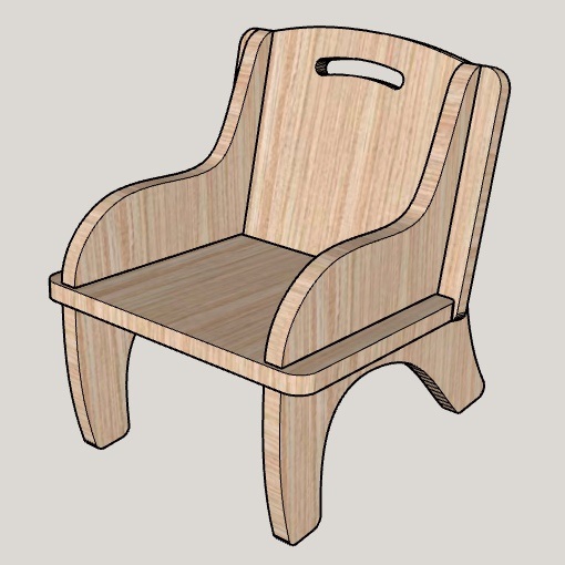 طرح روتر cnc صندلی کودک مبلمان کودک مناسب برای استفاده در دستگاه های cnc چوب و cnc لیزر - kids chair kids furniture cnc router template cdr file