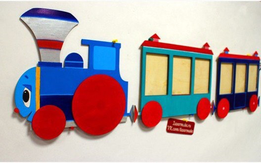 طرح قطار مناسب برای استفاده در دستگاه های cnc چوب و cnc لیزر - laser cut train template cdr file