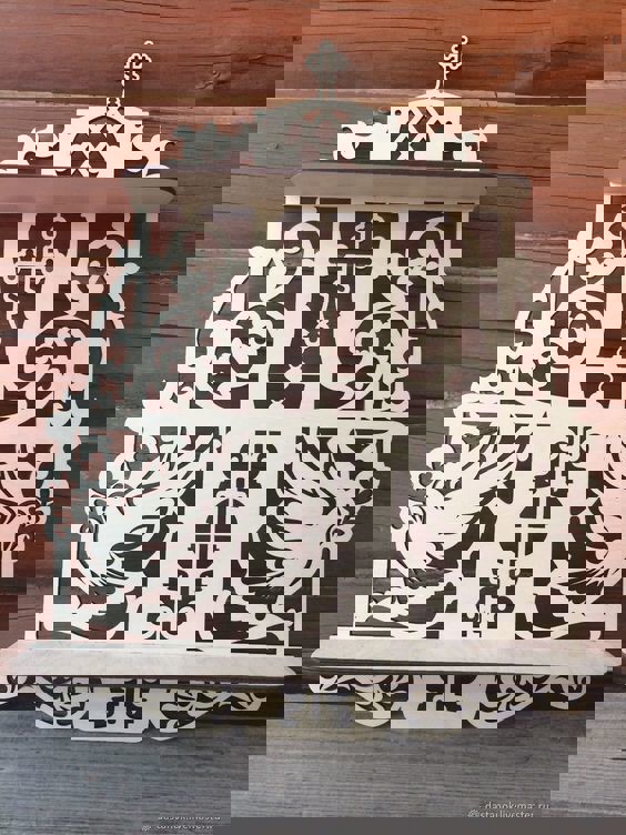 طرح قفسه تزئینی مناسب برای استفاده در دستگاه های cnc چوب و cnc لیزر - laser cut shelf decorative cdr file