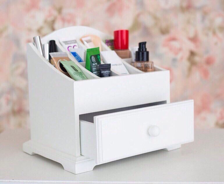 طرح میز آرایش با کشو مناسب برای استفاده در دستگاه های cnc چوب و cnc لیزر - laser cut makeupup stand with drawer cdr file