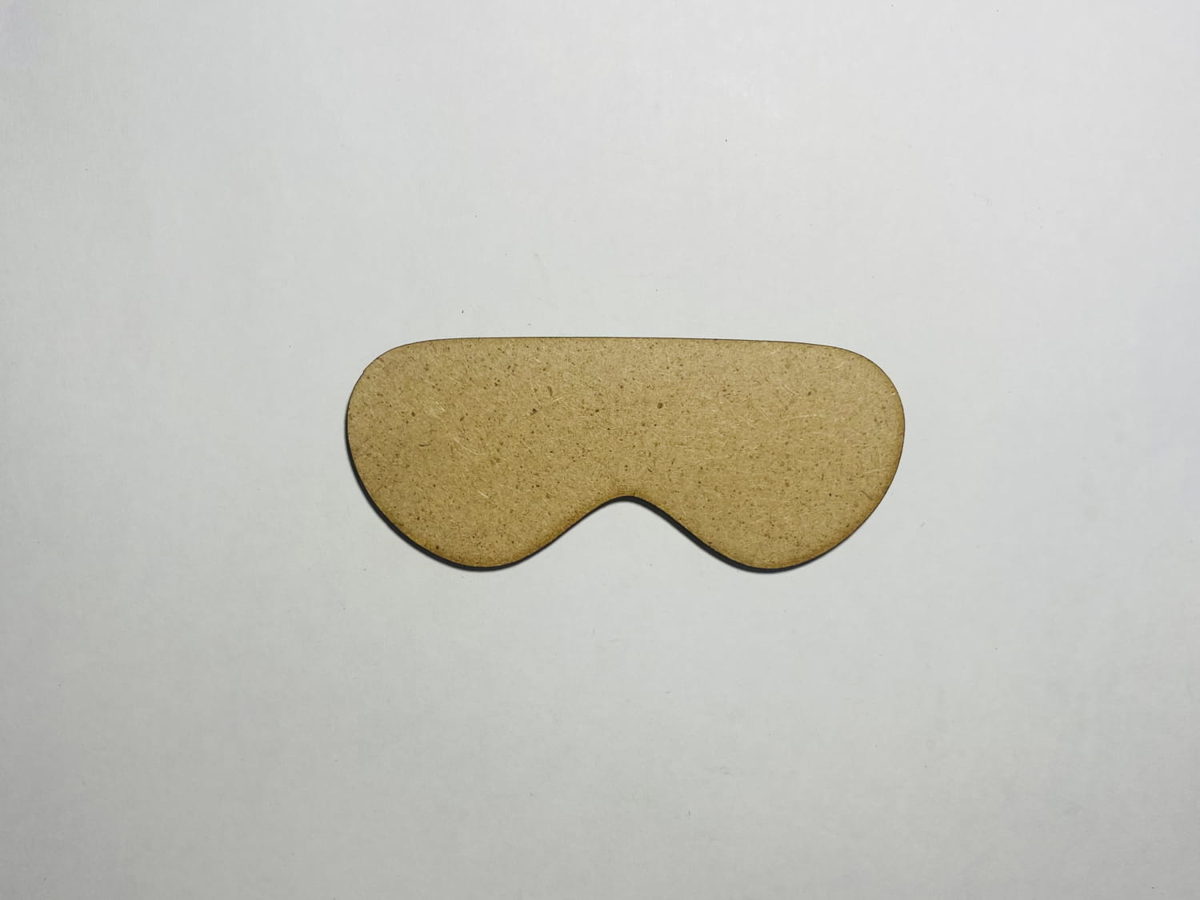 طرح ماسک چشم چوبی خام مناسب برای استفاده در دستگاه های cnc چوب و cnc لیزر - laser cut eye mask wood blank cutout cdr file