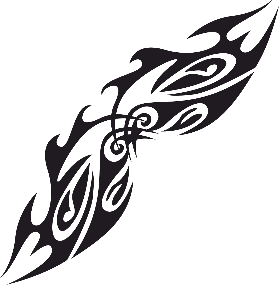 طرح خالکوبی قبیله ای مناسب برای استفاده در دستگاه های cnc چوب و cnc لیزر - vector tribal tattoo design cdr file