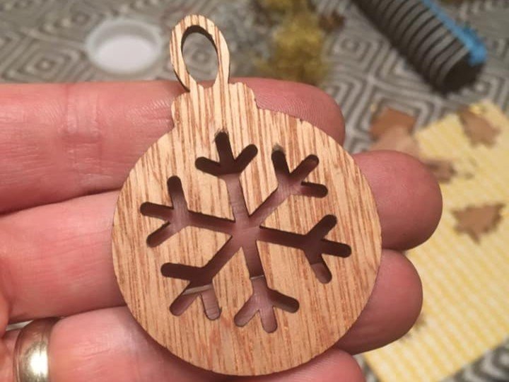 طرح تزئینات کریسمس مناسب برای استفاده در دستگاه های cnc چوب و cnc لیزر - laser cut christmas ornaments dxf file