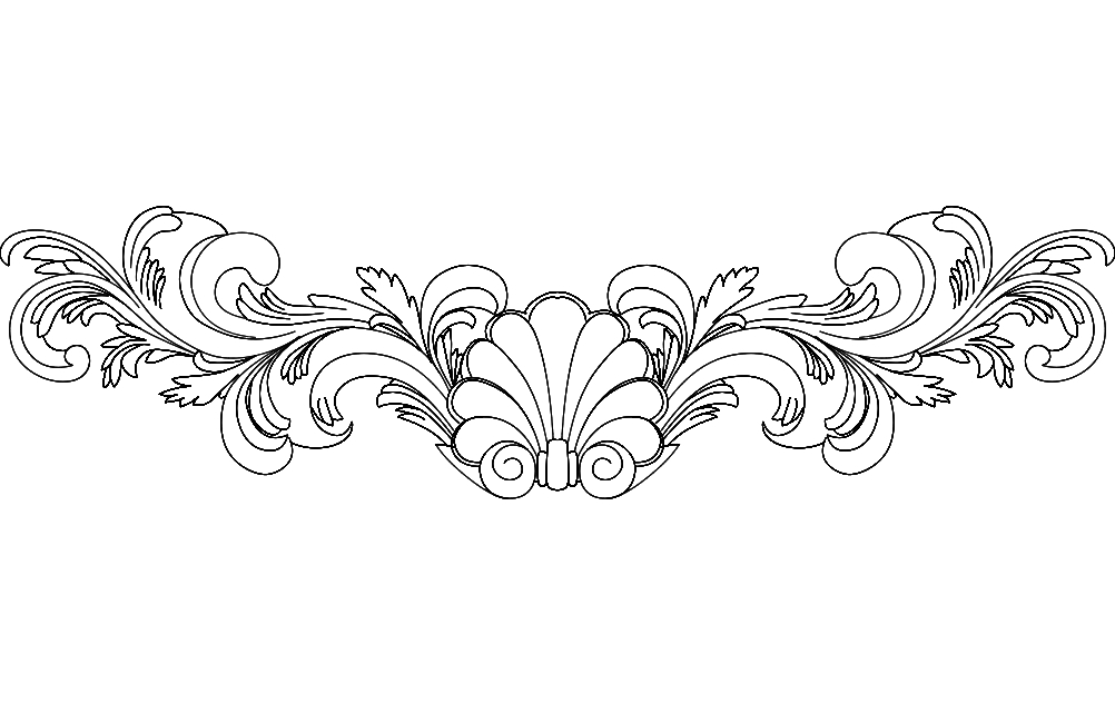 طرح فریم ۹ مناسب برای استفاده در دستگاه های cnc چوب و cnc لیزر - frame 9 dxf file