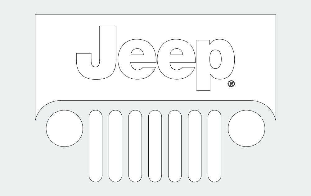 طرح جیپ مناسب برای استفاده در دستگاه های cnc چوب و cnc لیزر - jeep dxf file