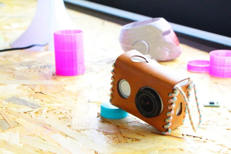 طرح قاب چرمی گوپرو شیائومی با مناسب برای استفاده در دستگاه های cnc چوب و cnc لیزر - laser cut xiaomi gopro leather case