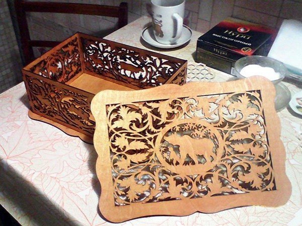 طرح سبد زمین بومی مناسب برای استفاده در دستگاه های cnc چوب و cnc لیزر - laser cut native land basket