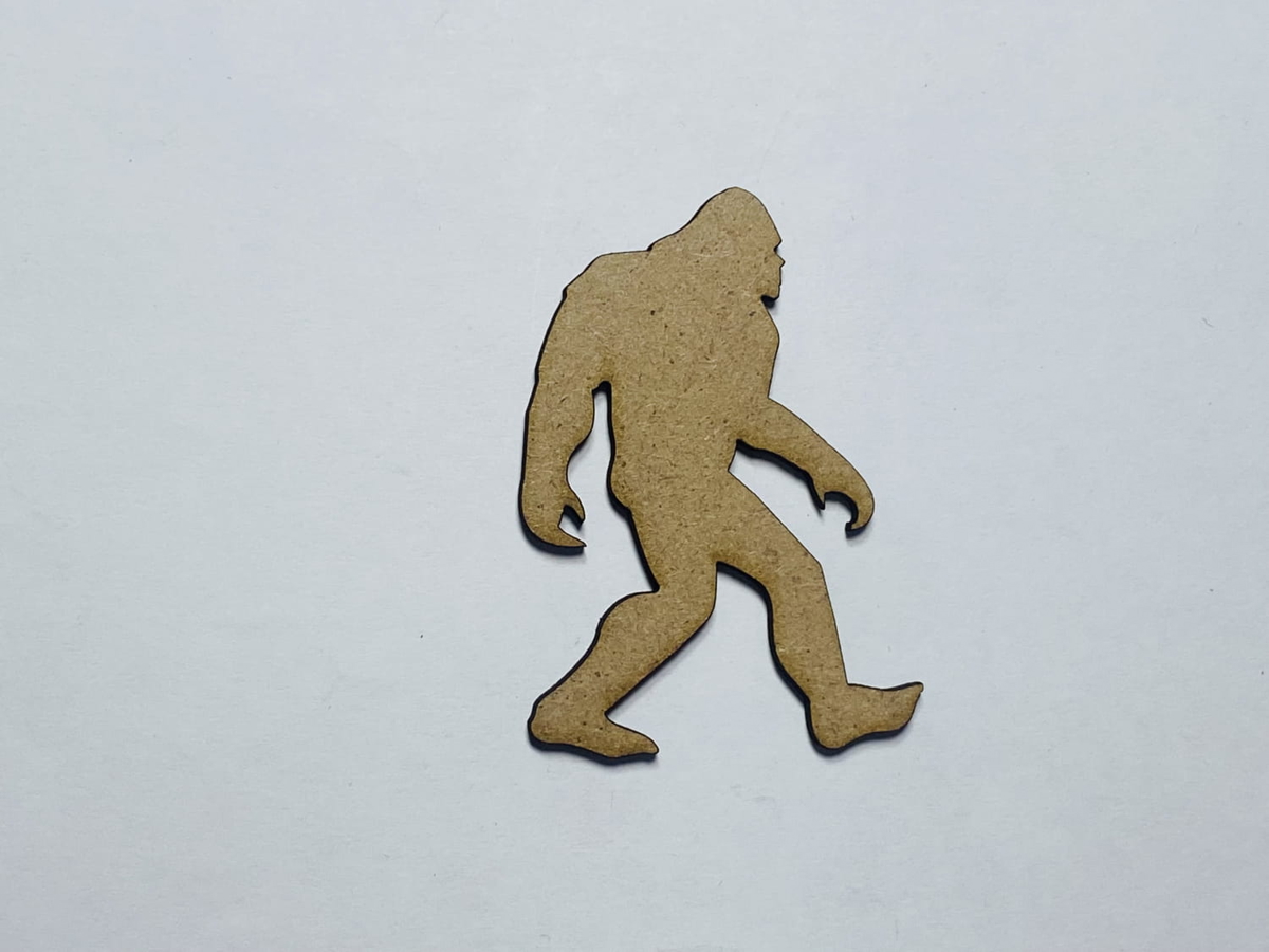 طرح چوب پاگنده مناسب برای استفاده در دستگاه های cnc چوب و cnc لیزر - laser cut wood bigfoot cutout bigfoot shape cdr file